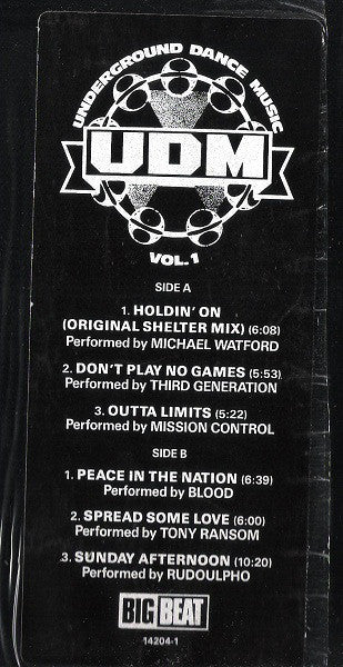 Various : Underground Dance Music Vol. 1 (LP, Comp)