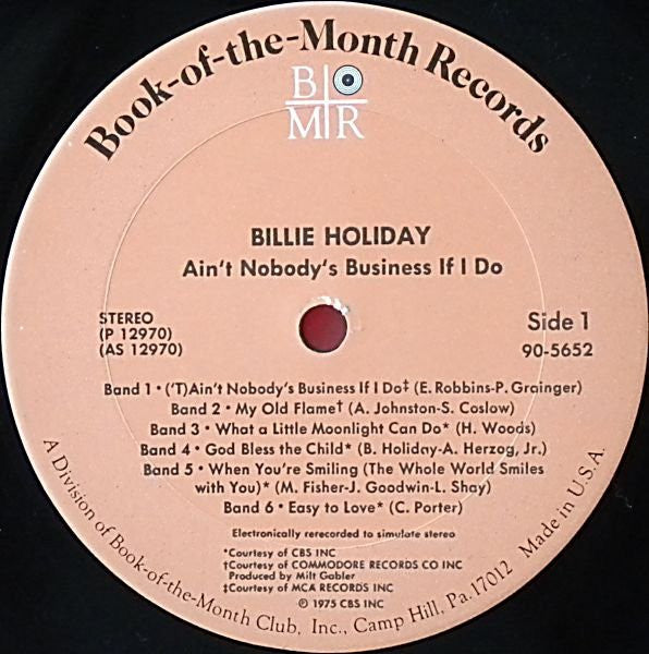 Billie Holiday : Ain't Nobody's Business If I Do (4xLP, Comp + Box)
