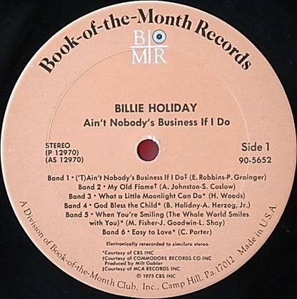 Billie Holiday : Ain't Nobody's Business If I Do (4xLP, Comp + Box)