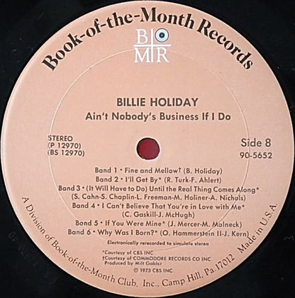 Billie Holiday : Ain't Nobody's Business If I Do (4xLP, Comp + Box)