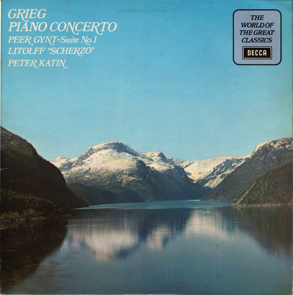 Edvard Grieg / Henry Litolff, Peter Katin : Piano Concerto / Peer Gynt - Suite No. 1 / "Scherzo" (LP, Comp, Sil)