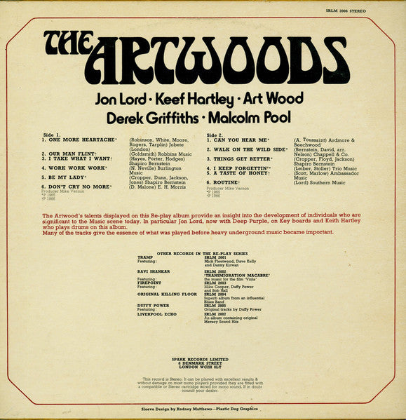The Artwoods : The Artwoods (LP, Comp, Mono)