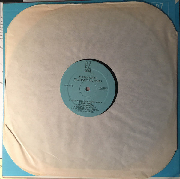 Zachary Richard : Mardi Gras (LP, Album, RE)