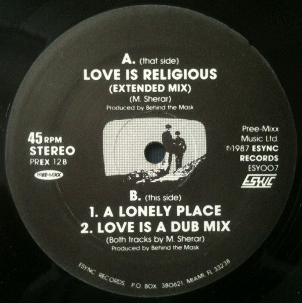Behind The Mask (3) : Love Is Religious (Extended Mix) (12")