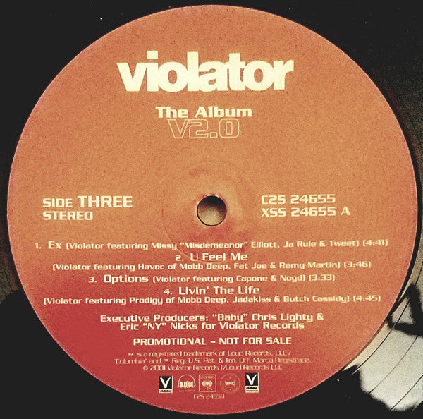 Various : Violator The Album V2.0 (2xLP, Promo, Cle)
