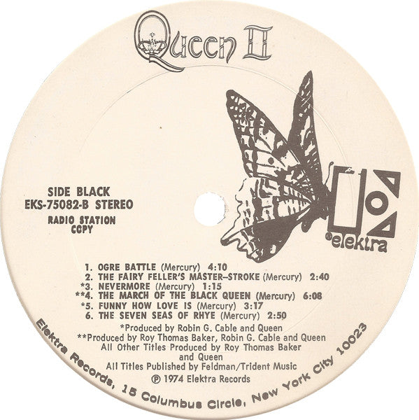 Queen : Queen II (LP, Album, Promo, San)