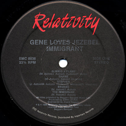 Gene Loves Jezebel : Immigrant (LP, Album)