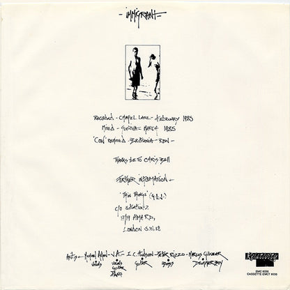 Gene Loves Jezebel : Immigrant (LP, Album)