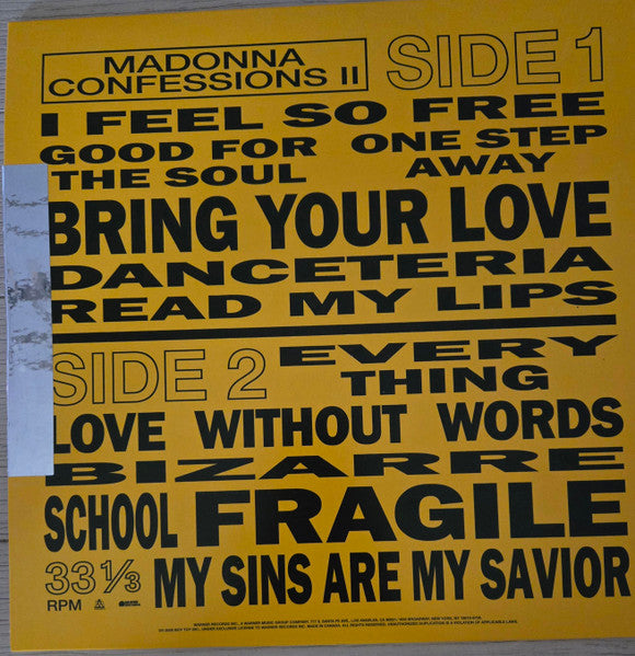 Madonna : Confessions II (LP, Album, Ltd, Mixed, Hot)