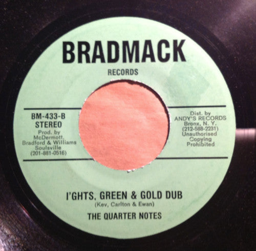Soul Cats / The Quarter Notes (2) : Environment / I'ghts, Green & Gold Dub (7")