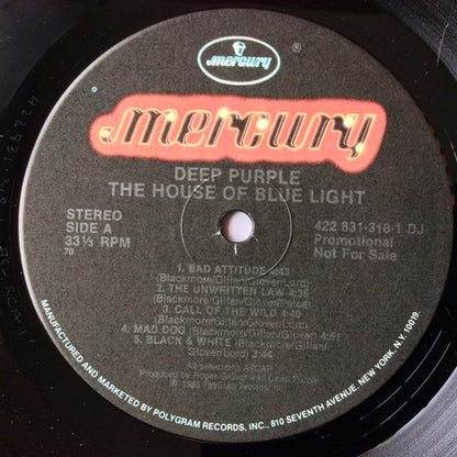 Deep Purple : The House Of Blue Light (LP, Album, Promo)