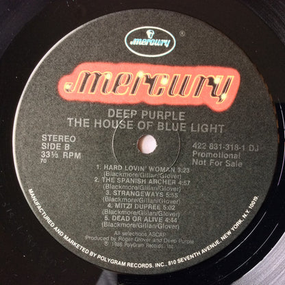 Deep Purple : The House Of Blue Light (LP, Album, Promo)