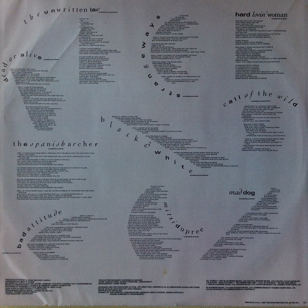 Deep Purple : The House Of Blue Light (LP, Album, Promo)