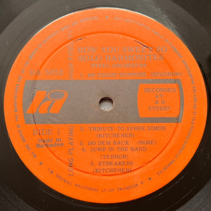 Solo Harmonites Steel Orchestra : How You Sweet So! (LP, Album, Ora)