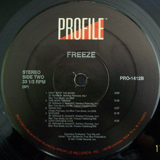 Freeze (13) : Freeze (LP, Album)