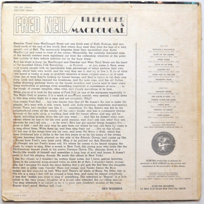 Fred Neil : Bleecker & MacDougal (LP, Album, Mono)