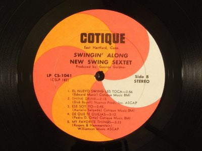 The New Swing Sextet : Swingin' Along (LP, Album)