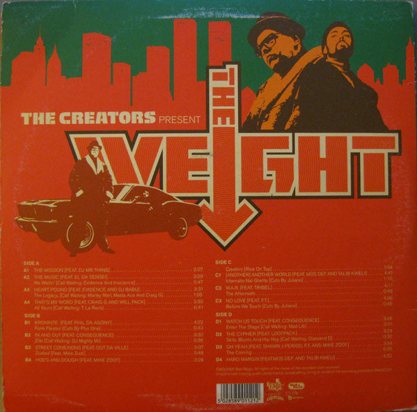 The Creators : The Weight (2xLP, Album)