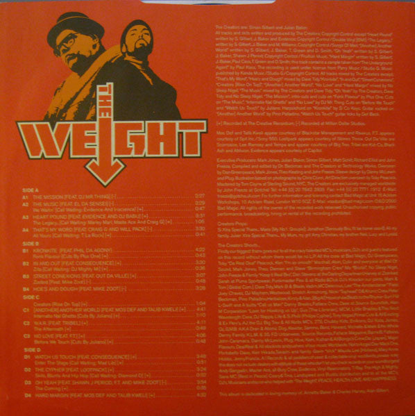 The Creators : The Weight (2xLP, Album)