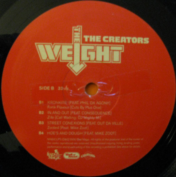 The Creators : The Weight (2xLP, Album)