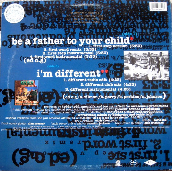 Ed O.G & Da Bulldogs : Be A Father To Your Child (12", Promo)