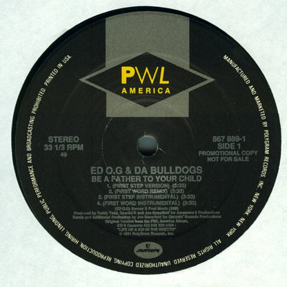 Ed O.G & Da Bulldogs : Be A Father To Your Child (12", Promo)