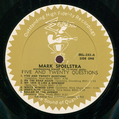 Mark Spoelstra : Five & Twenty Questions (LP, Album, Mono)