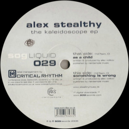Alex Stealthy : The Kaleidoscope EP (12", EP)