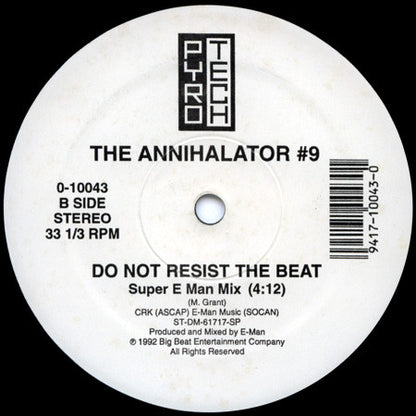 The Annihilator (2) : Do Not Resist The Beat (12", Single)