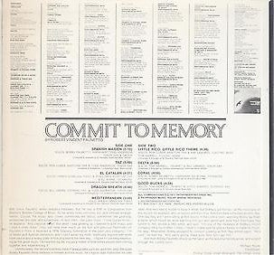 Bobby Vince Paunetto : Commit To Memory (LP, Album)