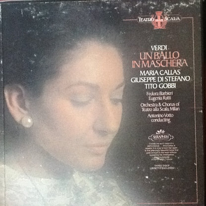 Giuseppe Verdi, Maria Callas, Giuseppe Di Stefano, Tito Gobbi : Un Ballo In Maschera (3xLP, Album, Mono + Box)