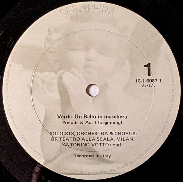 Giuseppe Verdi, Maria Callas, Giuseppe Di Stefano, Tito Gobbi : Un Ballo In Maschera (3xLP, Album, Mono + Box)