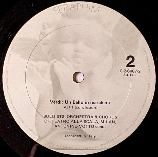 Giuseppe Verdi, Maria Callas, Giuseppe Di Stefano, Tito Gobbi : Un Ballo In Maschera (3xLP, Album, Mono + Box)