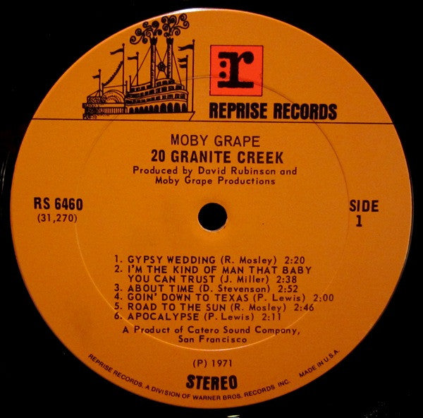 Moby Grape : 20 Granite Creek (LP, Album, Pit)