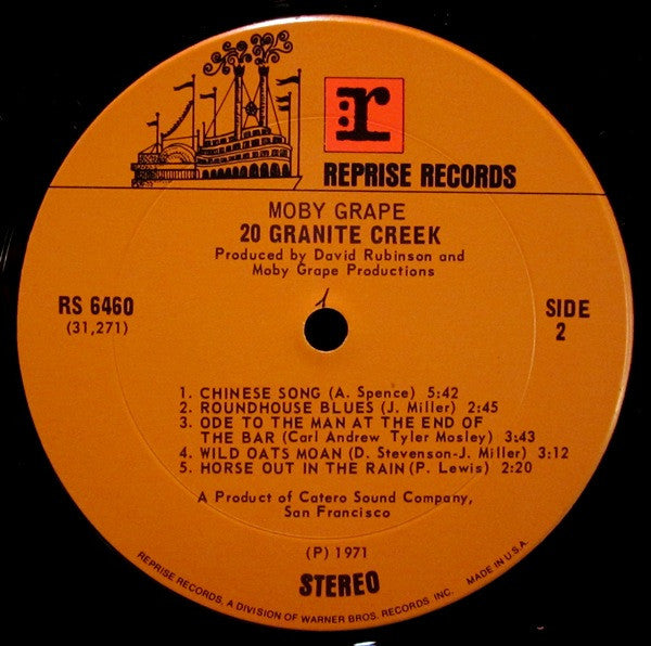 Moby Grape : 20 Granite Creek (LP, Album, Pit)