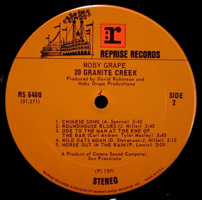 Moby Grape : 20 Granite Creek (LP, Album, Pit)