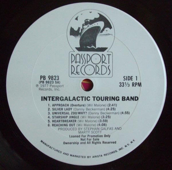 Intergalactic Touring Band : Intergalactic Touring Band (LP, Album, Promo, San)