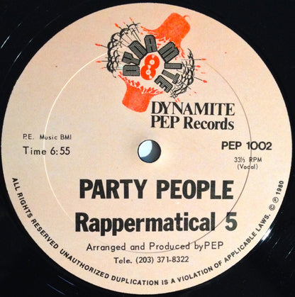 Rappermatical 5 : Party People (12", RM)