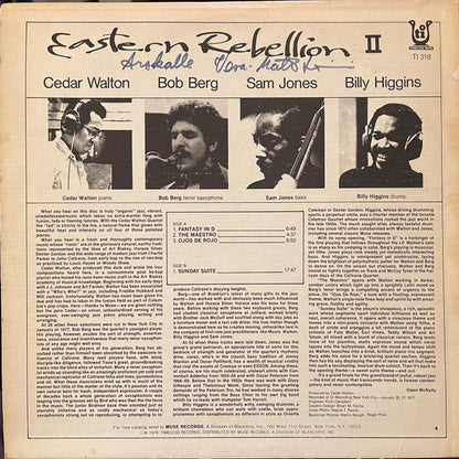 Cedar Walton, Billy Higgins, Bob Berg, Sam Jones : Eastern Rebellion 2 (LP, Album, RE)