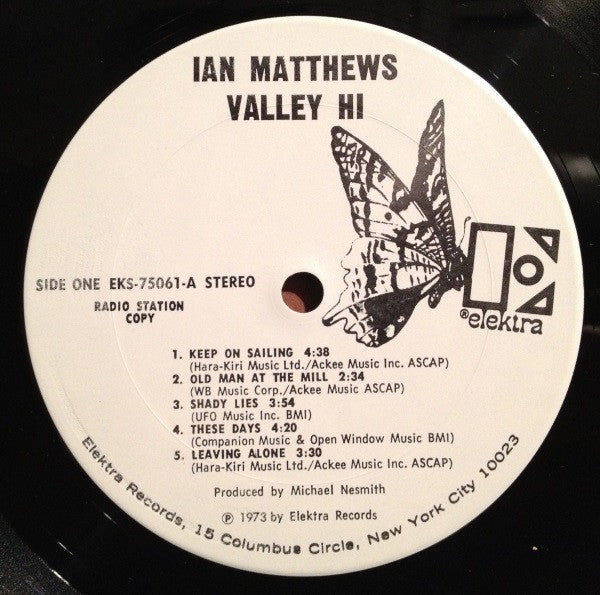 Iain Matthews : Valley Hi (LP, Album, Promo, San)