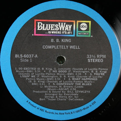 B.B. King : Completely Well (LP, Album, Gat)