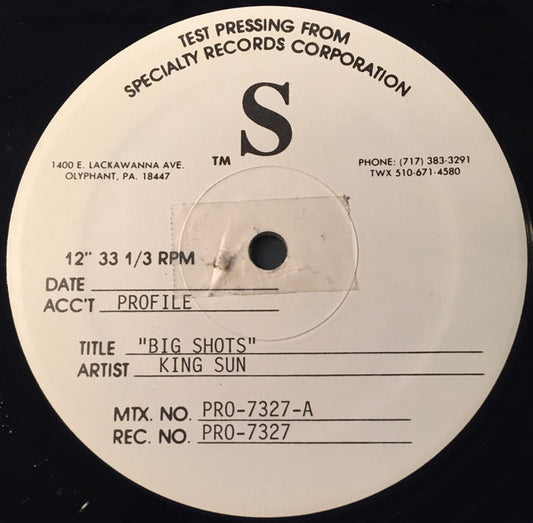 King Sun : Big Shots (12", TP)