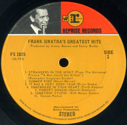 Frank Sinatra : Frank Sinatra's Greatest Hits (LP, Comp, Pit)