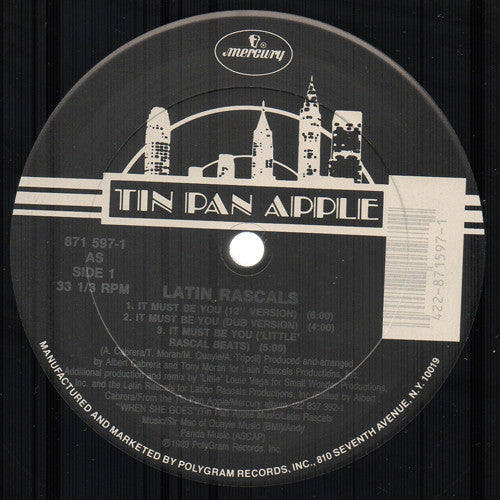 The Latin Rascals : It Must Be You (12", Single)
