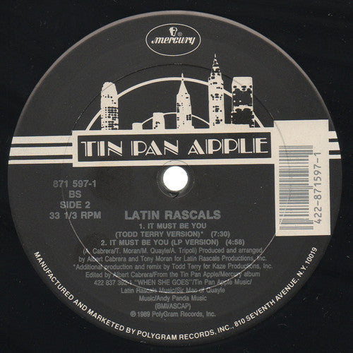The Latin Rascals : It Must Be You (12", Single)
