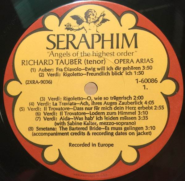 Richard Tauber : Opera Arias (LP, Comp, Mono)