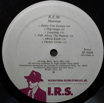 R.E.M. : Murmur (LP, Album, (B))