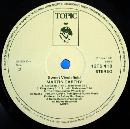 Martin Carthy : Sweet Wivelsfield (LP, Album, RE)