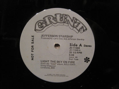 Jefferson Starship : Light The Sky On Fire / Hyperdrive (12", Promo)