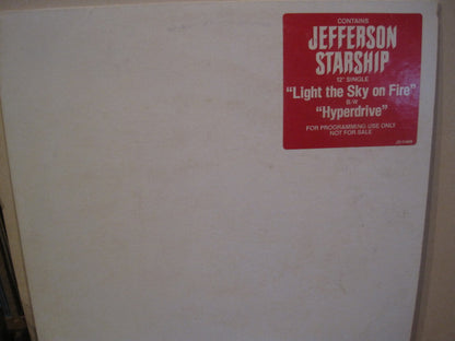 Jefferson Starship : Light The Sky On Fire / Hyperdrive (12", Promo)